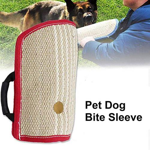 Malinois Shepherd Rottweiler Dog Training Bite Tugs Pet Bite Pillow Sleeve Protection Thicken Linen Arm Sleeve Pet Accessories