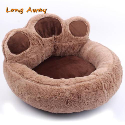Paw Shaped Warm Lovely Dog Bed Soft Material Pet Nest Cute Paw Mat Puppy House Sofa Cat Beds