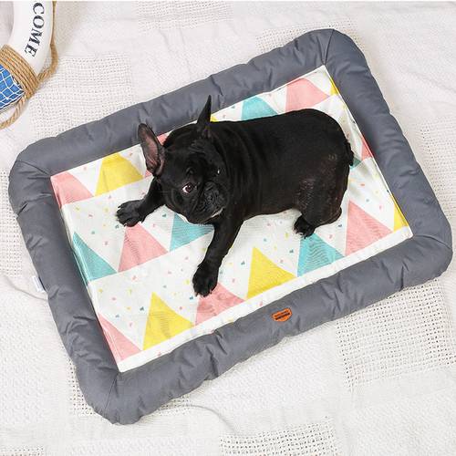 Summer Pet Dog Cat Mat Bed Soft Cooling Dog Bed for Small Medium Large Dogs Removable Small Puppy Lounger Luxury