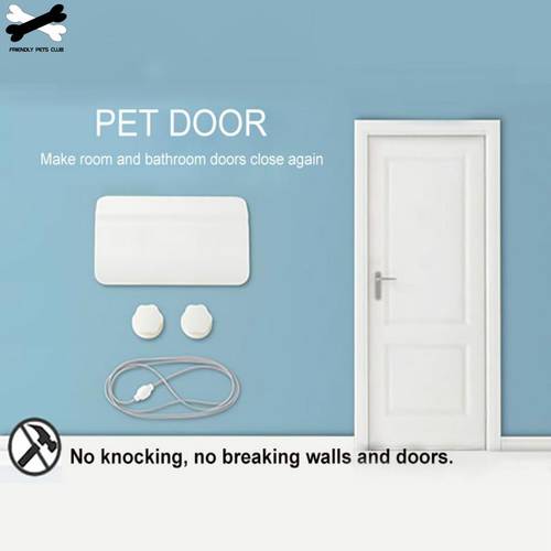 Pet Door Ideal Design Training Pets Open Doors By Themselves Without Drilling Easy Installation For Large Medium Small Dogs Cats