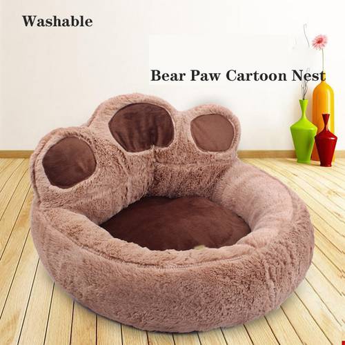 Soft Pet Sofa Comfortable Pet Bed Mat Bear Claw Shape Dog Cat Sleeping Bed for Animals Pet Supplies All Pet Nests Can Be Washed