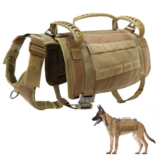Military Tactical Dog Harness German Shepherd Pet Dog Vest With Handle Nylon Harness Adjustable For Medium Large Dogs