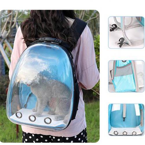 Backpack Cats Box Cage Cat Carrier Bag Breathable Transparent Puppy Cat Small Dog Pet Travel Carrier Handbag Space Capsule Tools
