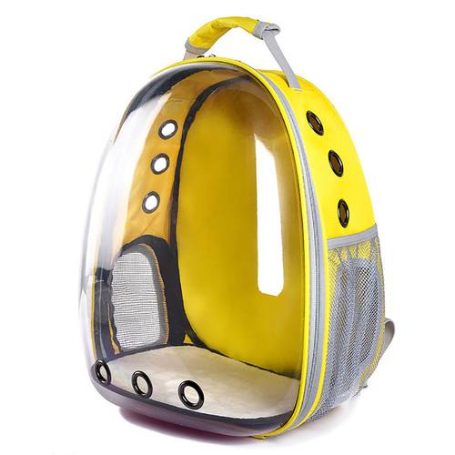 31cm*42cm*25cm Transparent Space Capsule Pet Cat Backpack Window Small Dog Carrying Cage Outdoor Traveler Pet Carrier Bag