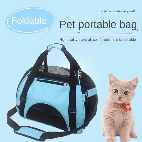 Pet dogs Cat Shoulder bag Travel Cat Dog carrying Bag Pet Carrier Bag Soft Small Breathable Small Pet Handbag cat backpack WY5