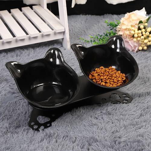 Anti-vomit orthopedic pet bowl cat and dog feeder feeding tray protects the cervix and prevents the cat bowl from overturning