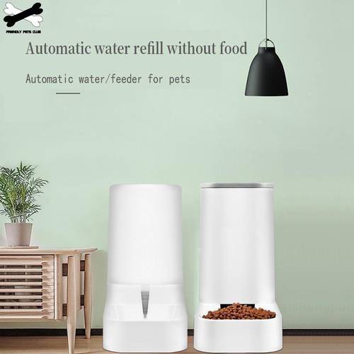 Automatic Bowls For Cats Siphon Pump Cat Bowl Drinking 3.8L Water Feeding Dispenser Fountain Bottle For Dog Feeder Pet Food Bowl