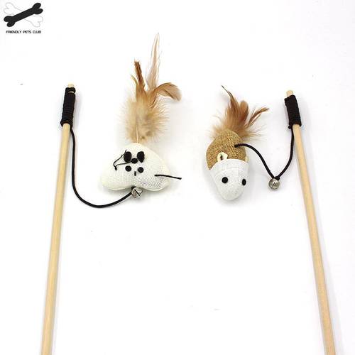 Pet Cat Toy Feather Cute Animal Design Interactive Toys For Cats kitten Supplies 2810
