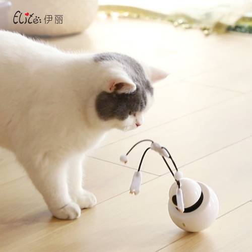 Cat Toys Ball 3in1 New Products 2020 Pet Supplies Electric Funny Cat Toy 360 Degree Robot Tumbler Laser Cat Toy Cat Tunnel
