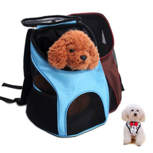 Dog Carrier Backpack Breathable Portable Zipper Mesh Pet Shoulder Bags Cat Dog Carrier Bag Pet Products Or Travel Outdoor Use