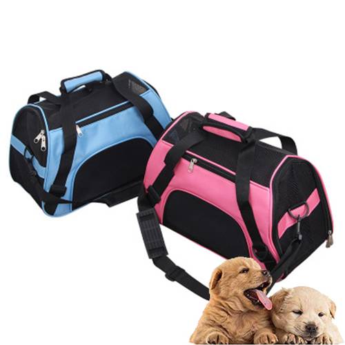 Dog Cat Carrier Bag Soft-sided Carriers Portable Dog Carrier Backpack Outgoing Travel Teddy Packets Breathable Small Pet Handbag