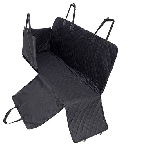 Travel Pet High Qulity Carrier Car Seat Cover Waterproof Dog Back Seat Cover Black With Zipper Mat Hammock Cushion Protector