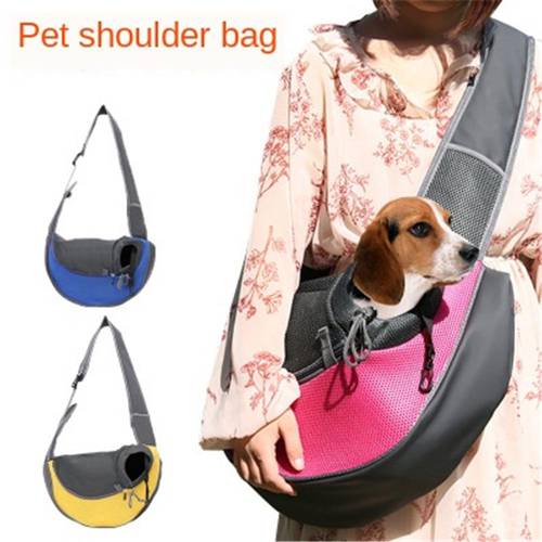 Foldable Pet Carrier Back Dog Cat Outdoor Travel Carrier Packbag Portable Zipper Out Pet Bag Pet Shoulder Bag Chest Pet Bag