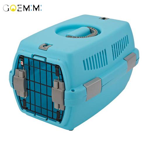Puppy Dog Air Plane Transport Box Breathable Cat Dog Pet Travel Carrier Box For Cats And Small Dogs Pet Cat Cage