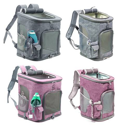 Dog Cat Carrying Large Capacity Pet Backpack Dog Breathable Pet Carrier Outdoor Travel Portable Shoulder Bag only M/L PO042
