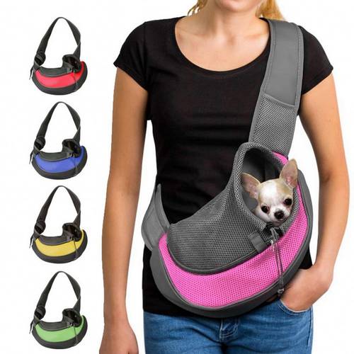 S/L Pet Puppy Carrier Outdoor Travel Dog Cat Shoulder Bag Mesh Oxford Single Comfort Sling Handbag Tote Bags Pet Product