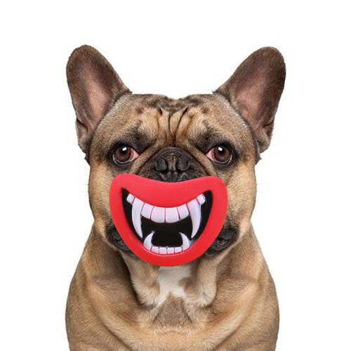 1pc rubber dog toy squeaky clean teeth dog chew toy small puppy toy ball bite resistant pet supplies