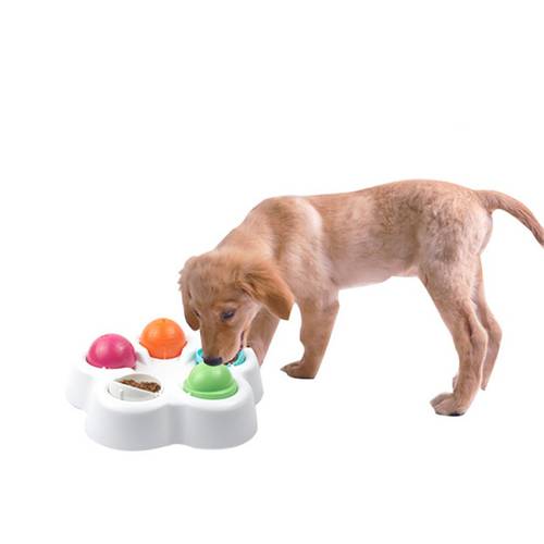Cat Dog Toy Activity Food Reward Turn Around Puzzle Ball for Dog Strategy IQ Game Intelligent Interactive Toy for Pets Accessory