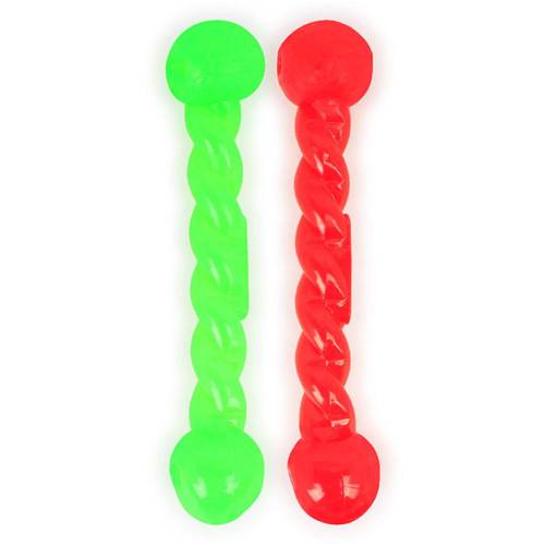 New Pet Toy Dog Cat Bone Grinding Bite Chew Health Teeth Stick Silicone Color Green Red Blue