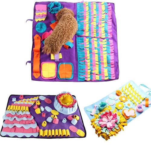 New Pet Dog Sniffing Mat Find Food Training Blanket Play Toys Dog Mat Nosework Puzzle Toy Dog Snuffle Mat Pad For Relieve Stress