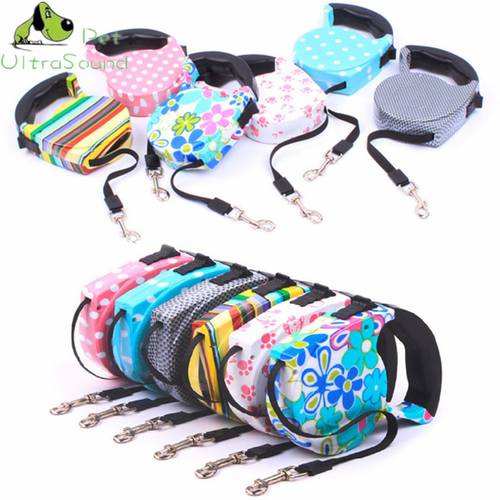 ULTRASOUND PET Retractable Leash 5 Meters Flexible Dog Puppy Cat Lead Leashes Sport Collars Automatic Traction Rope Pet Products