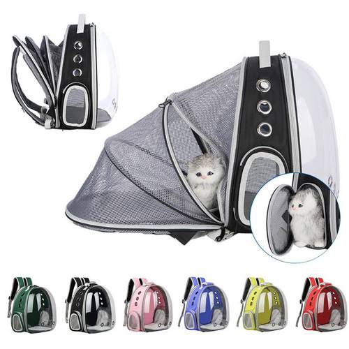 Portable Pet Cat Backpack Foldable Pet Dogs Cats Shoulder Travel Backpack Outdoor Pet Dog Carrier Bag Pet Dog Carrying Bags