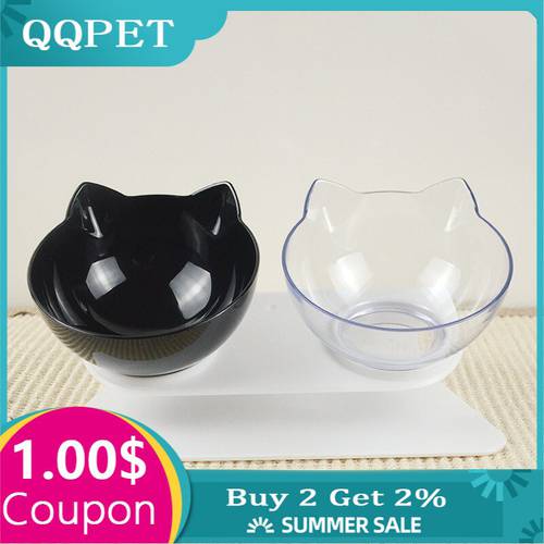 Non-slip Cat Bowls Double Pet Bowls With Raised Stand Pet Food and Water Bowls For Cats Dogs Feeders Pet Products Cat Bowl