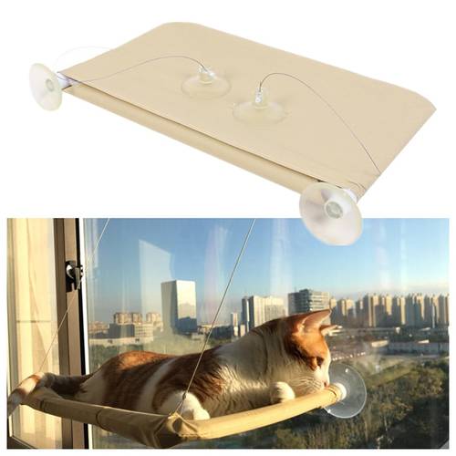Comfortable Cat Window Hammock With Suction Cup Kitten Cat Hanging Bed Shelf Seat Sunny Warm Bed House For Cat Pet Supplies