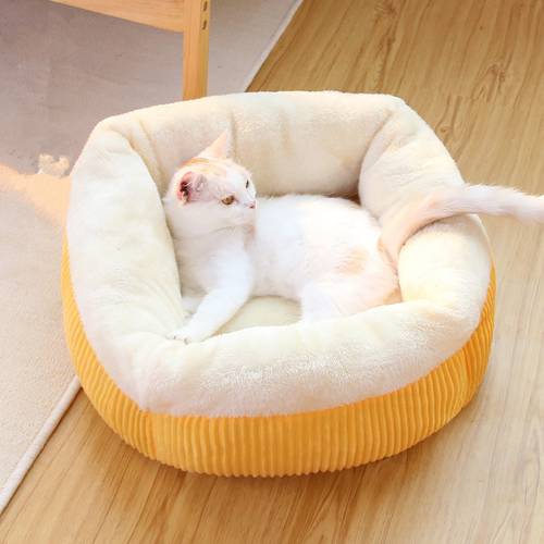 Pet Bed Cat House Pet Soft Warm Winter Cat Dog Bed Removable Pet Cat Nest Kennel Sofa House Pet Products Kitten Bed Hot Sale