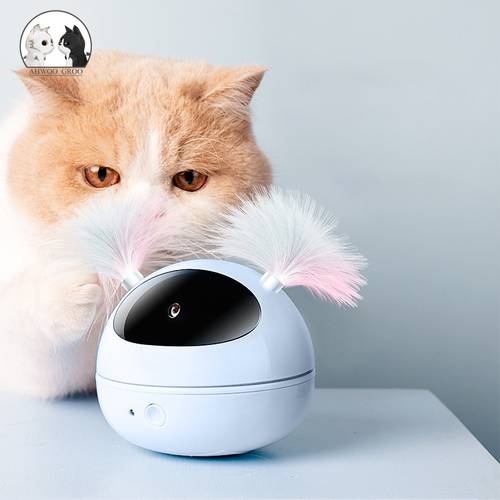 Electric Laser Cat Toy Robot 360 Laser Funny Toy Auto Rotating Cat Quiet Exercise Training Entertaining Toy Cat Interactive Toy