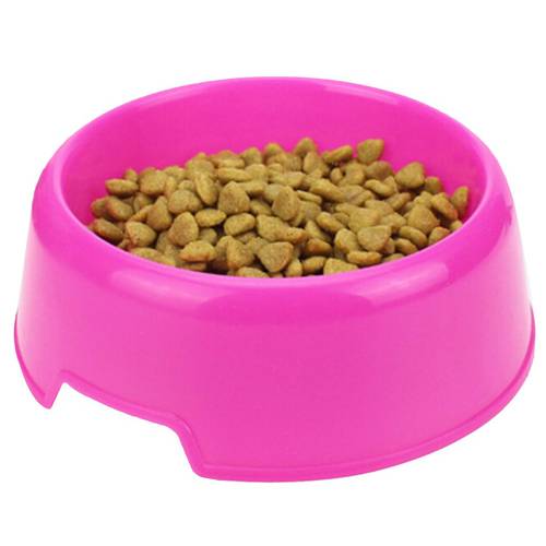 1Pc Safety Solid color Multi-Purpose Plastic Cat Dog Bowls Feeding Water Food Puppy Feeder Cat Dog Bowls Pet Feeding Supplies