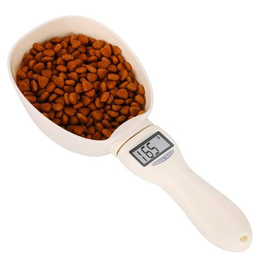 Willstar Electronic Weighing Scale for Pet Food LED Display Kitchen Scale Spoon Measuring Scoop Cup Portable Cat Dog Feeder Tool