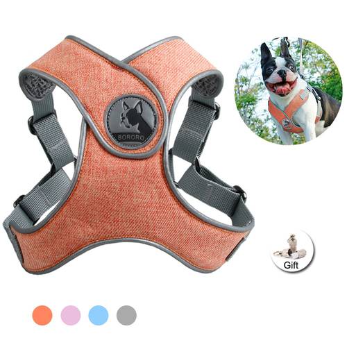 No-pull Sport Dog Harness Reflective Safety X Type Pet Harness Soft Breathable Mesh Dog Vest Training for Small Medium Outdoor