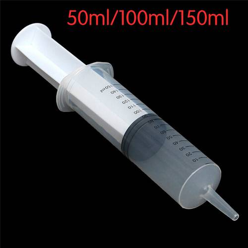 50ml/100ml/150mlPlastic Reusable Big Large Hydroponics Nutrient Sterile Health Measuring Syringe Tools Cat Feeding Acc