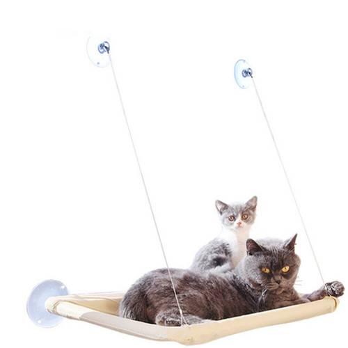Cat Hanging Bed Mat Soft Cat Hammock Window Hammocks Kennels 15KG cat Safe Hanging Shelf Seat Beds Cover Cushion