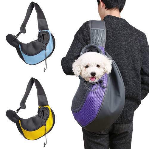 Pet dog Carrier bags Cat Puppy Small Animal Dog travel portable slings front shoulder bag mesh Travel Tote Shoulder Bag Backpack