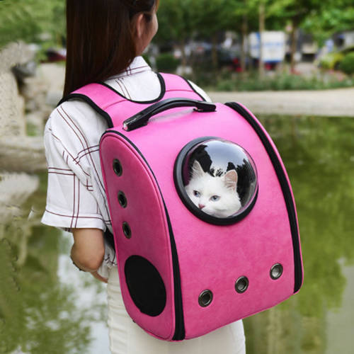 Space Cabin Pet Carrier Breathable Pet Cat Carrier Backpack Pet Dog Outdoor Portable Package Bag Cat Bags Pet Travel Dog Carrier
