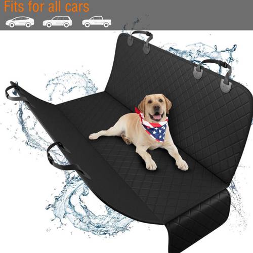Dog Car Seat Cover View Mesh Waterproof Pet Carrier Car Rear Back Seat Mat With Zipper And Pockets Dog Car Travel Accessories