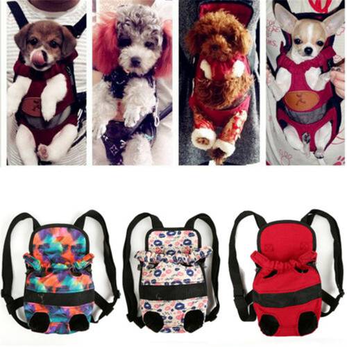 Breathable Pet Carrier Backpack Adjustable Pet Front Cat Dog Carrier Backpack Travel Bag Legs Out Easy-Fit Travel Hiking Camping