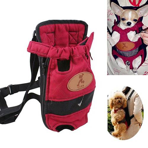 Pet Dog Cat Carrying Backpack Travel Shoulder large Bags Outdoor Carrier Canvas Legs Out Front Shoulder Bag Pet Accessorie