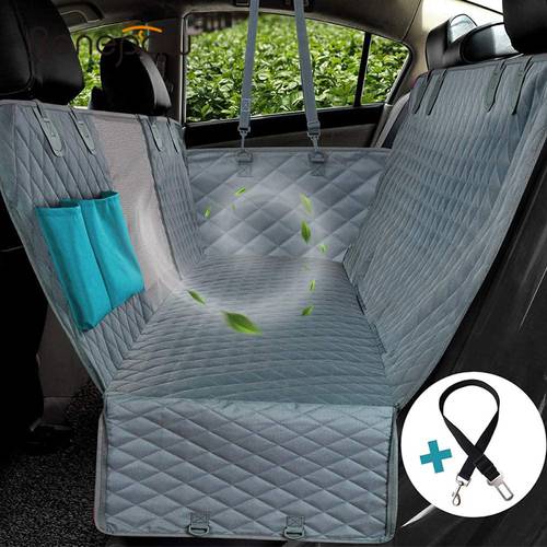 Benepaw Waterproof Dog Car Seat Cover Nonslip Mesh View Window Back Seat Mat Hammock Cushion Protector With Zipper And Pockets