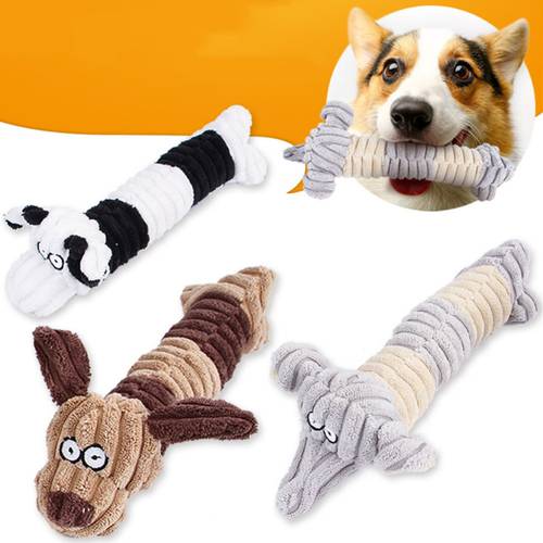 Dog Toy Squeak Sound Toy Plush Chew Toy for Cats Animals Interactive Toys pet Supplies Dropshipping