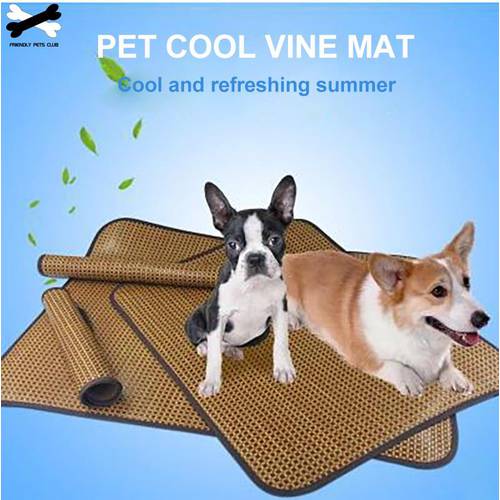 Pet Cooling Mat Cold Pad Refreshing Vine Dog Bed Cold House For Cat Summer Pet Accessories