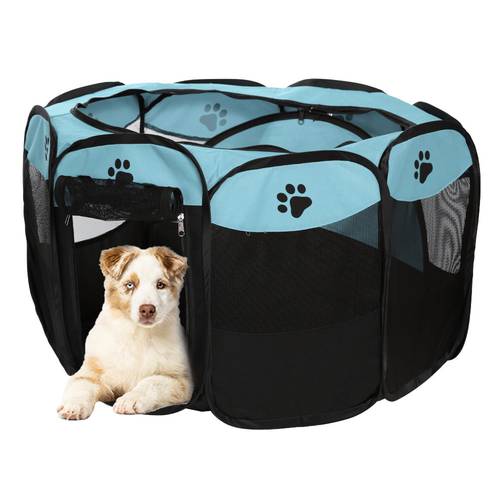 Portable Foldable Pet Dog Tent House For Dogs Indoor Playpen Tent Crate Room Outdoor Waterproof Puppy Cats Kennel Octagon Fence