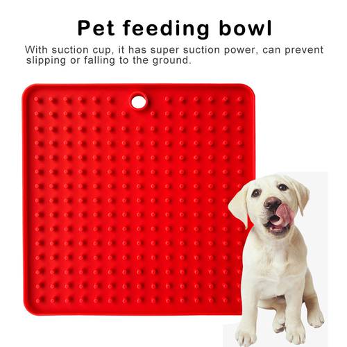 Pet Feeding Food Bowl Silicone Lick Pad Dog Slow Feeder Treat Dispensing Suction Mat for Dogs Cats Slow Food Bowls