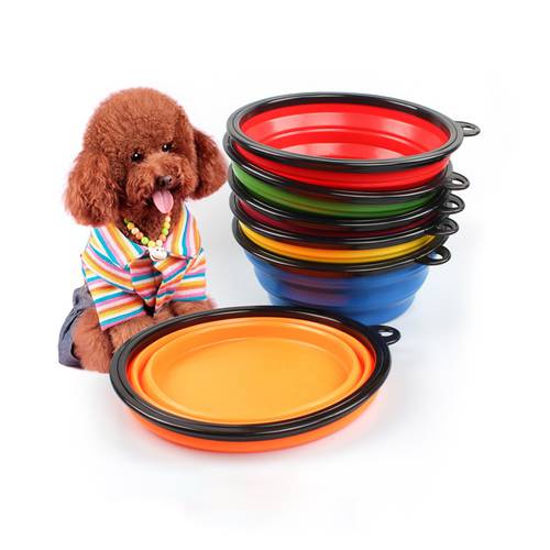 Pet Bowl Dog Travel Bowl Portable Foldable Collapsible Outdoor Travel Bowls Food Water Bowl Cat Bowls Pet Feeding Dishes