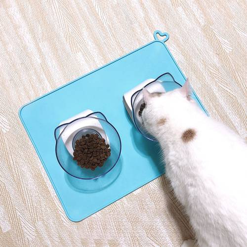 Pet Feeding Silicone Food Mat Dog for Cat Placemat Feeder Food Water Drinking Dog Dish Waterproof Non-slip Feeding Tray Supplies