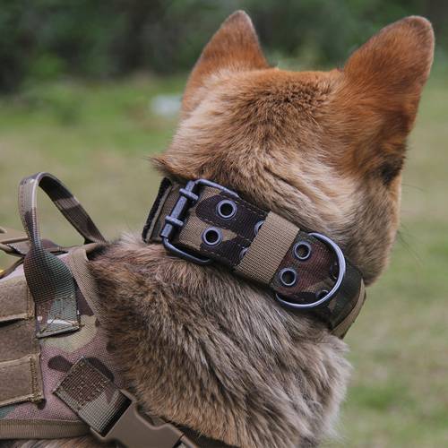 Military Tactical Dog Collar K9 Working Big Dog Collar Adjustable Pet Cat Dog Collars For Small Large Dogs Training Pet Products