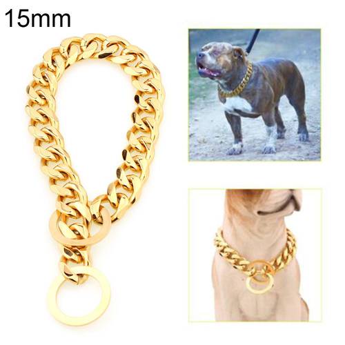 Pet Dog Puppy Stainless Steel Training Choke Chain Collar Necklace Neck Strap Pitbull Pet Big Dog Chain Pet Chain Neck Collar