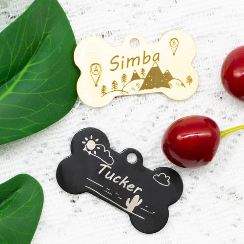 Original Dog Tag Cool Special Design Tags for Dogs Puppies Anti-lost Pet Address Nameplate Supplies Pet Products Accessories